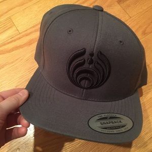 Grey and Black Bassnectar Snapback Hat